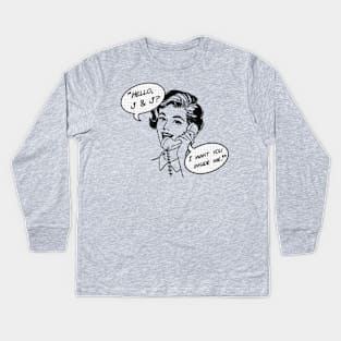 “Hello, J&J?” Kids Long Sleeve T-Shirt